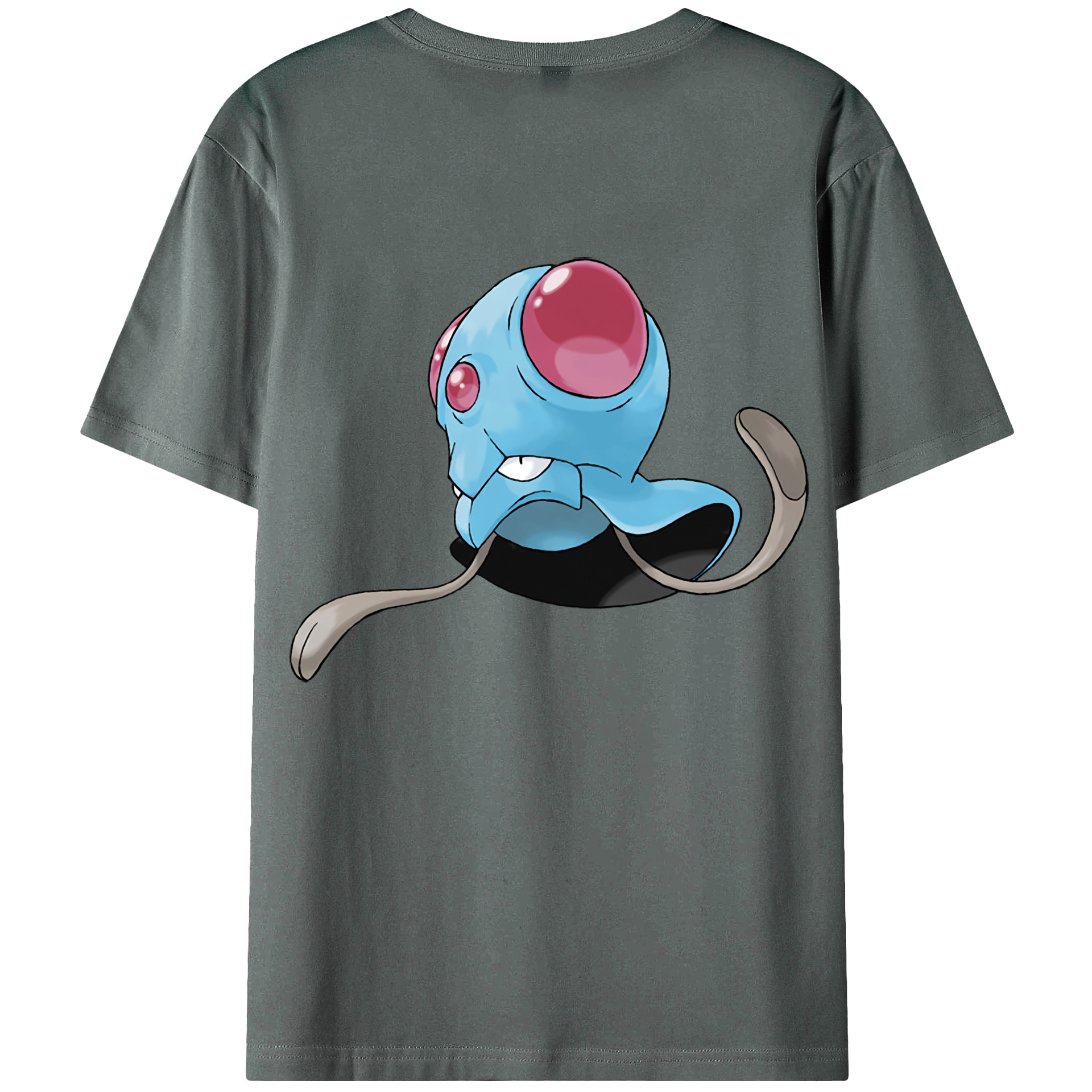 （画像用） ポケットモンスター Pokémon 綿100％ メンズ半袖Tシャツ（バックプリント） 通気性